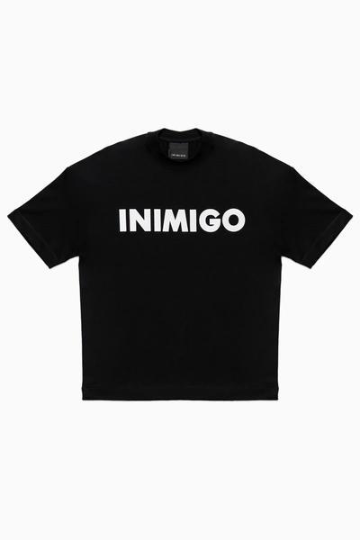 Inimigo Bold Oversized T-shirt In Black