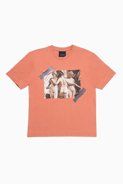 Inimigo Glamour Cubism Comfort T-shirt In Orange