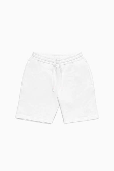 Inimigo Classic Embroidery Heart Shorts In White