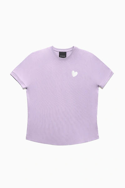 Inimigo Contrast Heart T-shirt In Purple