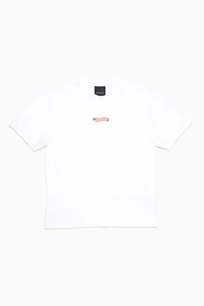 Inimigo Glue Tape Logo Print Comfort T-shirt In White