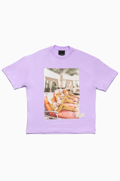 Inimigo 80's Sun Lounger Oversized T-shirt In Purple