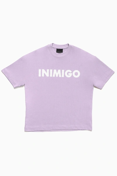 Inimigo Bold Oversized T-shirt In Purple