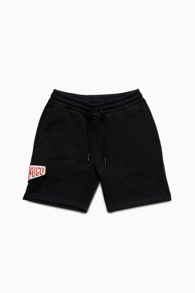 Inimigo Patch Oversized Shorts In Black