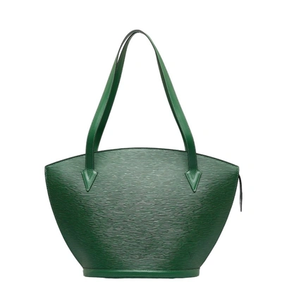 Pre-owned Louis Vuitton Saint Jacques Leather Shoulder Bag () In Green