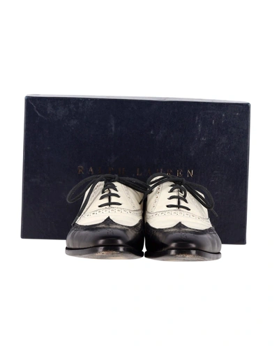 Lauren Ralph Lauren Ralph Lauren Collection Brogues In White Leather