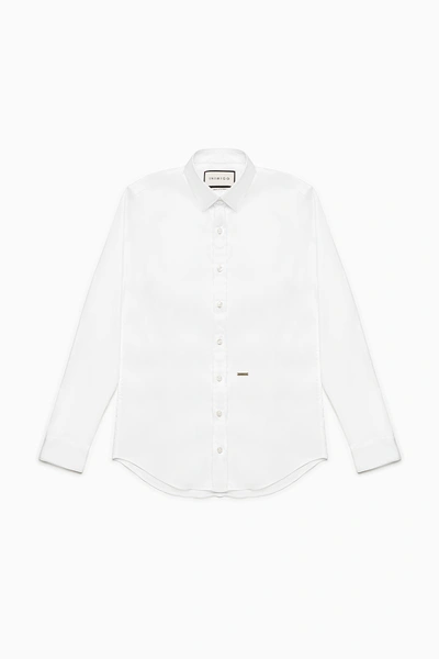 Inimigo Classic Button Shirt In White