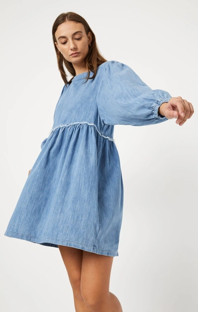 Mavi Dory Dress In Mid Blue Light Denim In Light Blue