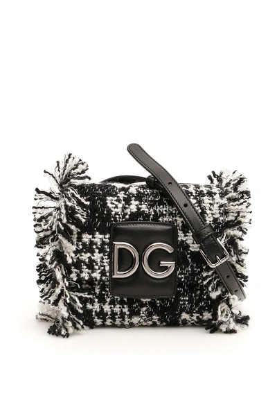 Dolce & Gabbana Dg Millennials Mini Bag In Bianco Nero