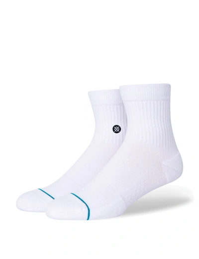 Stance Icon Quarter Sock In White