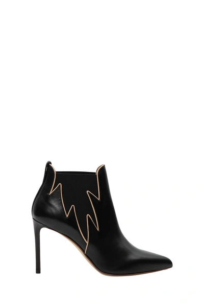Francesco Russo Flame Ankle Boots In Nero