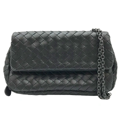 Bottega Veneta Intrecciato Black Leather Shopper Bag ()