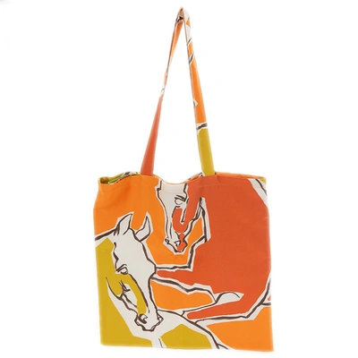 Hermes Hermès Petit H Multicolour Silk Tote Bag ()