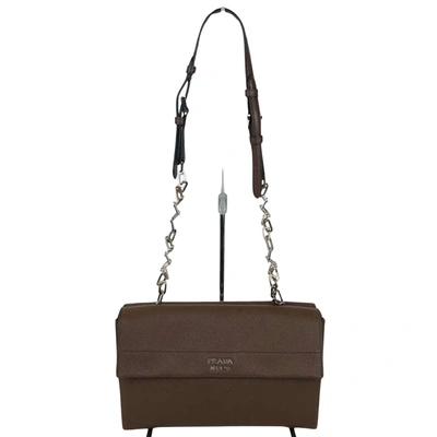 Prada Saffiano Leather Shopper Bag () In Brown