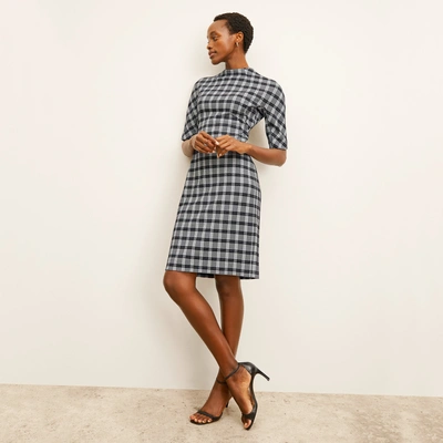 M.m.lafleur The Farnoosh Dress - Knit Suiting In Checkmate