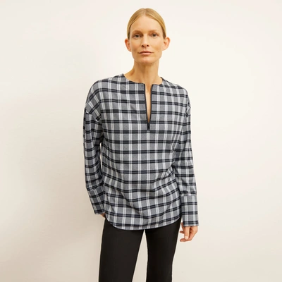 M.m.lafleur The Tully Top - Knit Suiting In Checkmate