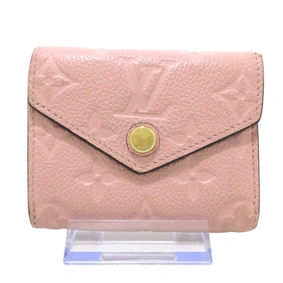 Pre-owned Louis Vuitton Zoé Leather Wallet () In Pink
