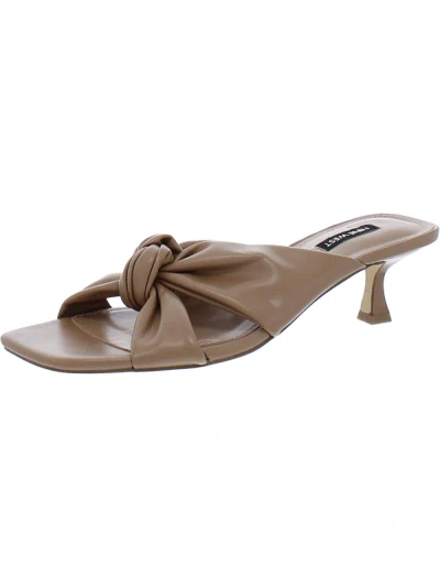 Nine West Dipa Womens Dressy Slip On Heels In Brown