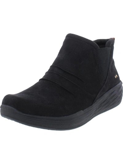Ryka Niah Womens Faux Suede Ankle Boots In Black