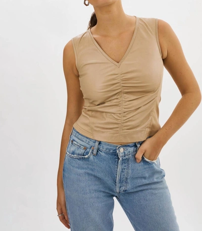 Lamarque Fermina Top In Wheat In Gold