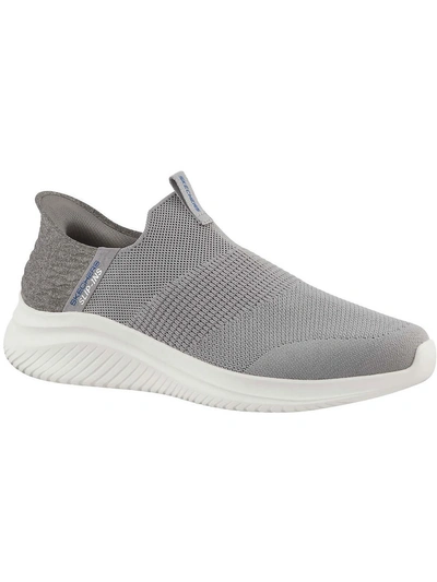 Skechers Ultra Flex 3.0 Smooth Step Mens Pull-on Walking Slip-on Shoes In Grey