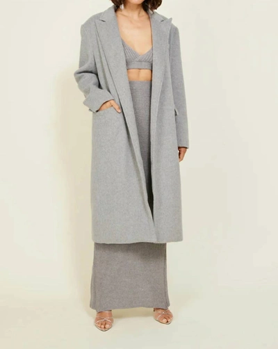 Line And Dot The Sadie Coat In Grey