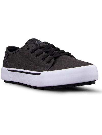 Lugz Trax Mens Lace-up Flats Casual And Fashion Sneakers In Black