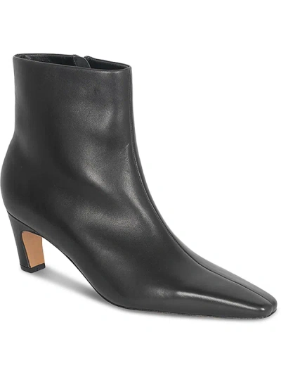 Jonathan Simkhai Jovi Angularheel Womens Leather Pointed Toe Ankle Boots In Black