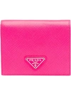 Prada Saffiano Wallet In Pink
