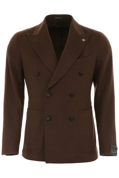 Tagliatore Montecarlo Blazer In Brown,beige,black