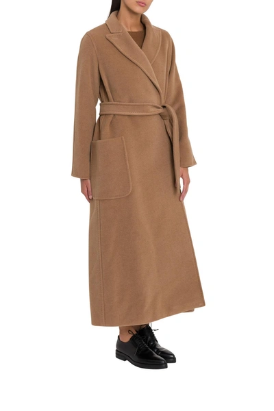 Max Mara Adda Long Robe Coat In Beige | ModeSens