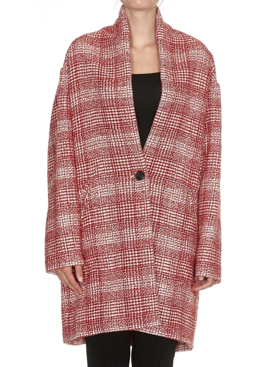 Isabel Marant Étoile Eabrie Coat In Red