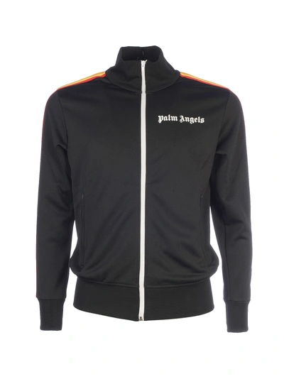 Palm Angels Side Striped Bomber In Black Multi