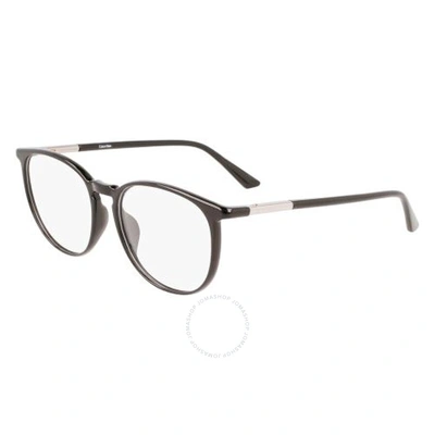Calvin Klein Demo Oval Unisex Eyeglasses Ck21522 001 52 In Black