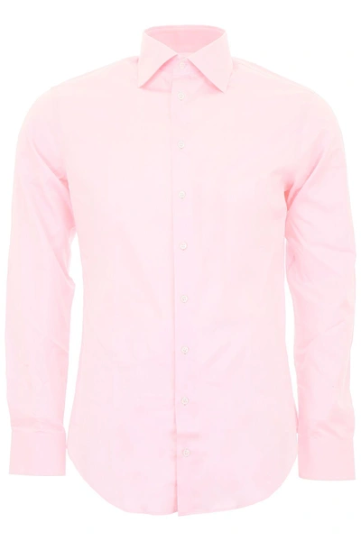 Giorgio Armani Cotton Shirt In Pink