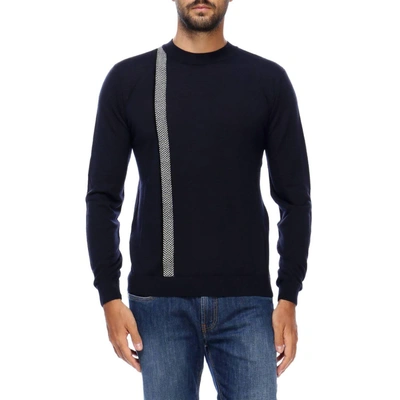 Giorgio Armani Sweater Sweater Men  In Blue