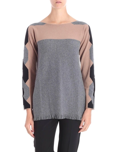 Kangra Wool And Silk Sweater In Grey