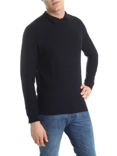 Kangra Merino Wool Extrafine Turtleneck Sweater In Blue