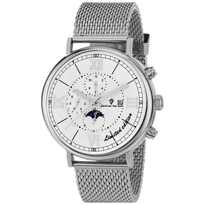 Christian Van Sant Somptueuse Ltd Chronograph Automatic White Dial Men's Watch Cv1150 In Metallic