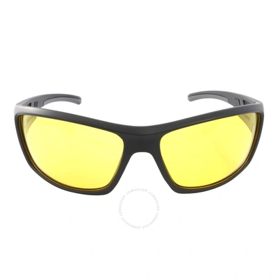Breed Men's Black Wrap Sunglasses Bsg060yl In Yellow