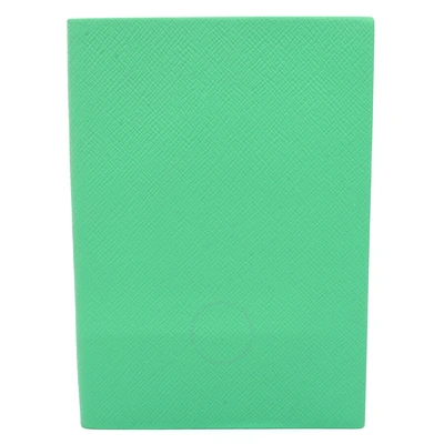 Smythson Panama Soho Notebook In Sherbert In Green