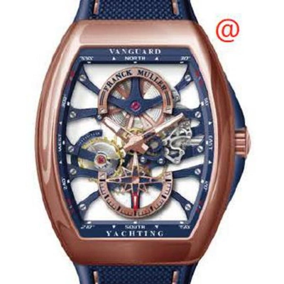 Franck Muller Vanguard Yachting Hand Wind Men's Watch V45s6sqtyachtanc5nbl(blblcrge) In Blue
