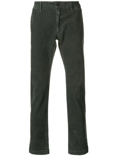 Closed Straight-leg Corduroy Trousers - Grey