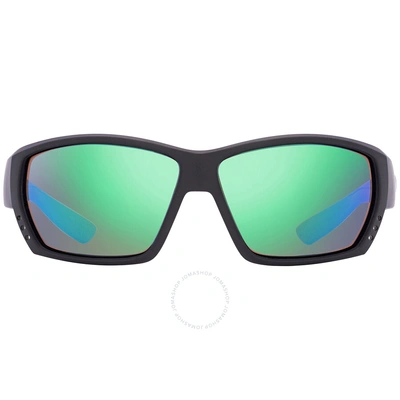 Costa Del Mar Green Mirror Rectangular Men's Sunglasses 6s9009 900928 62 In Black / Green