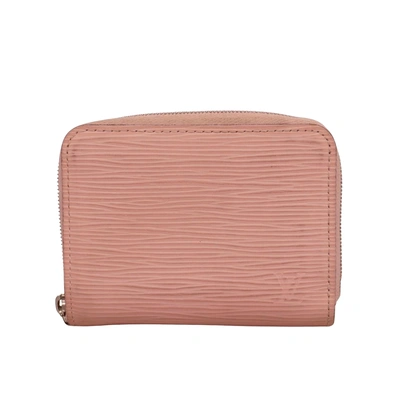 Pre-owned Louis Vuitton Zippy Coin Purse Leather Wallet () In Pink