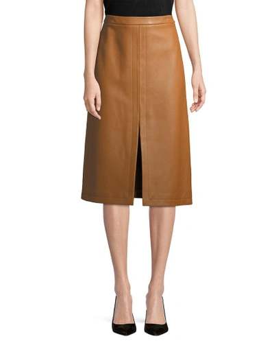 Derek Lam Front Slit Pencil Skirt In Nocolor