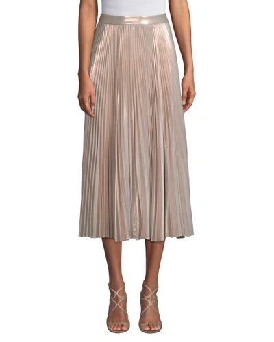 A.l.c Bobby Pleated Midi Skirt In Nocolor