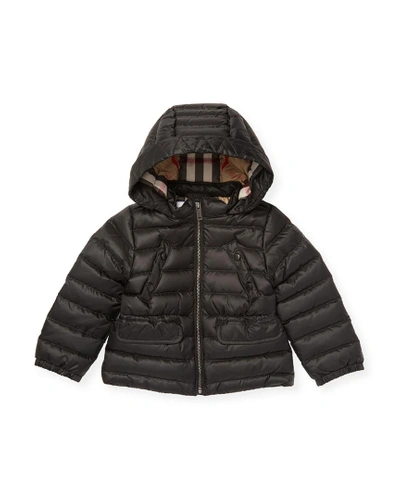 Burberry Solid Quilted Jacket In Nocolor