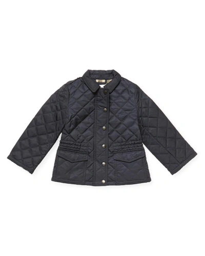 Burberry Quilted Spread Collar Jacket In Nocolor
