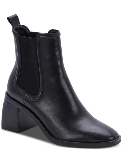 Dolce Vita Iliana Womens Suede Ankle Chelsea Boots In Black